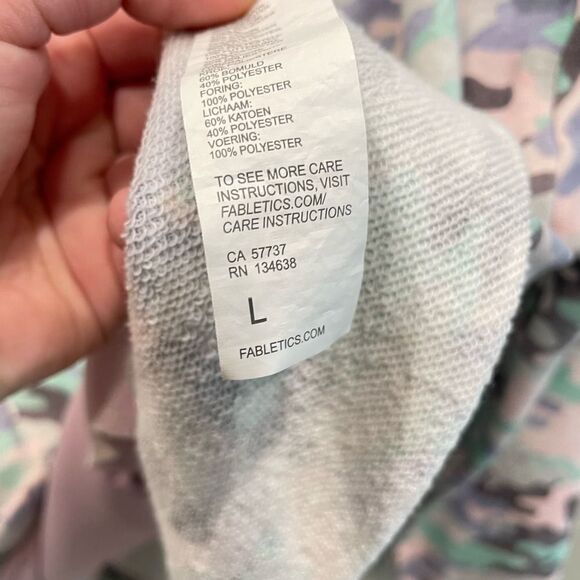 Fabletics Hallie Cinchable Half Zip Hoodie - Size: Large - Picture 11 of 12